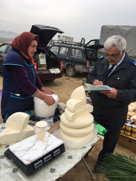 Контрольные мероприятия на Коркмаскалинской сельскохозяйственной ярмарке