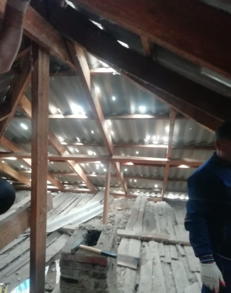 Восстановительные работы в здании Буйнакской лаборатории