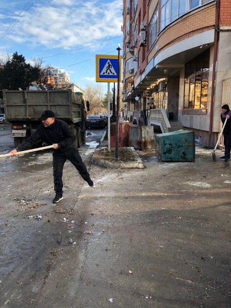 Ветеринары на субботнике!