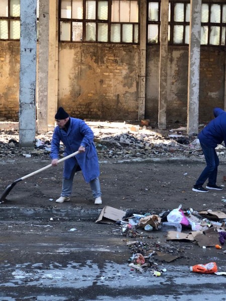 Ветеринары на субботнике!