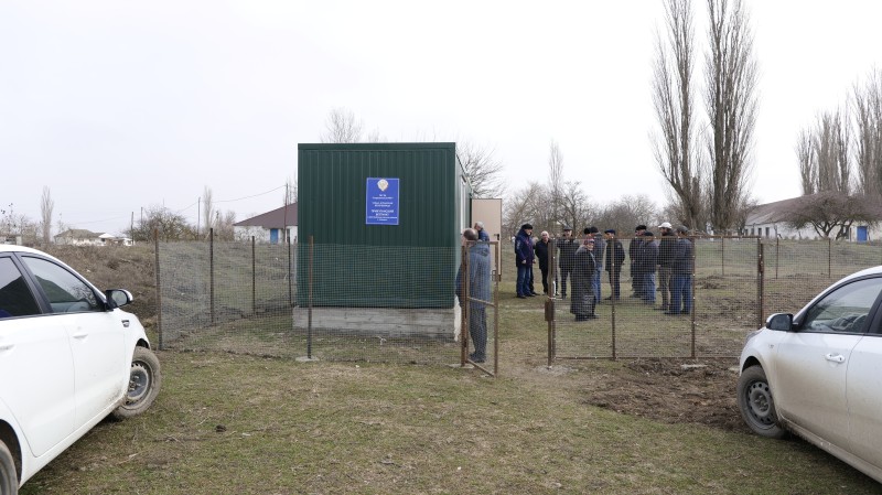 В Бабаюртовской зоне отгонного животноводства установлена модульная бытовка