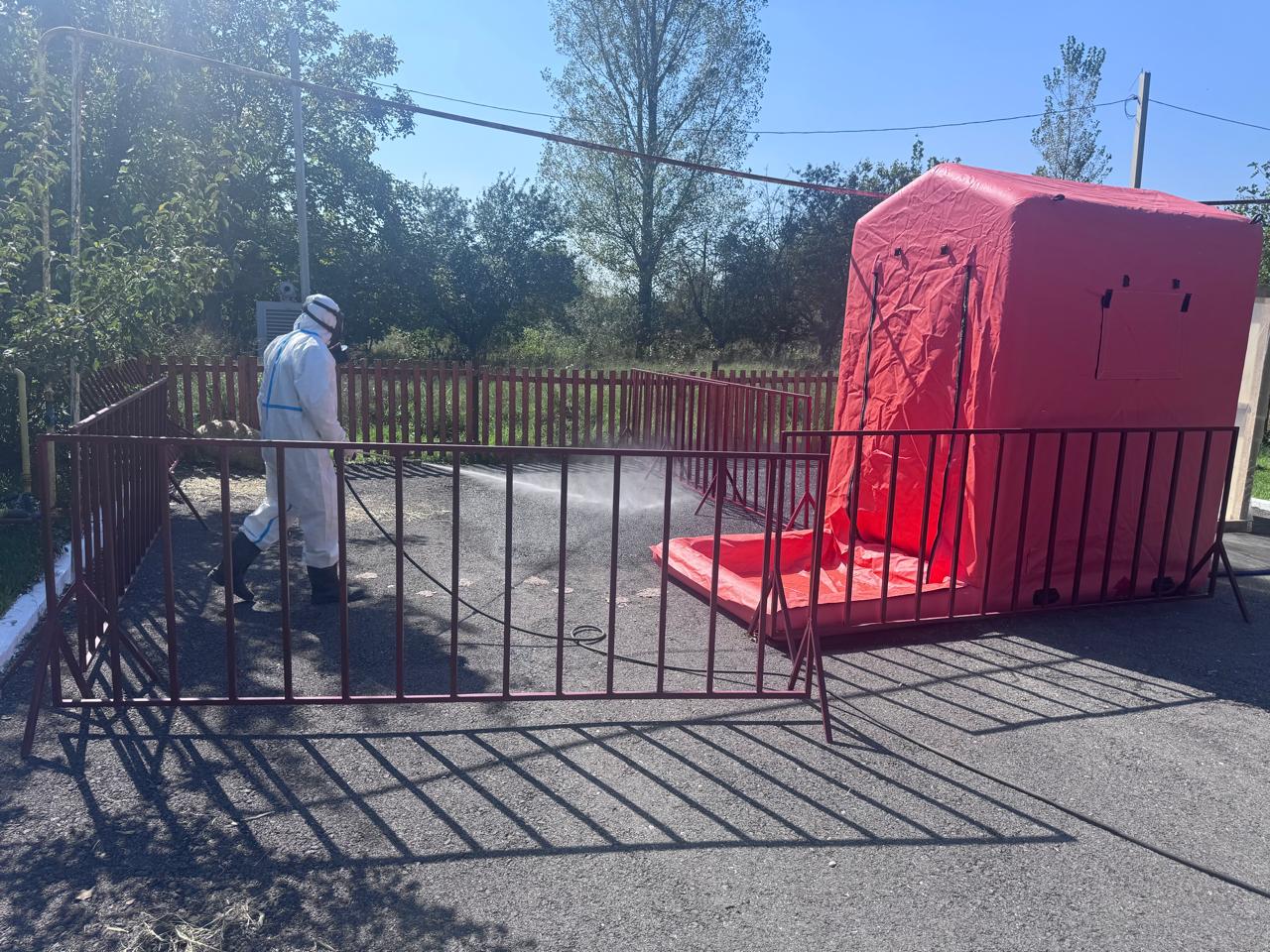 В Бабаюртовском районе отработали совместные действия по ликвидации условного очага ящура